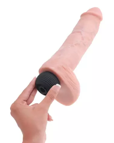 Image du gode réaliste King Cock 9 pouces éjaculant avec testicules-5