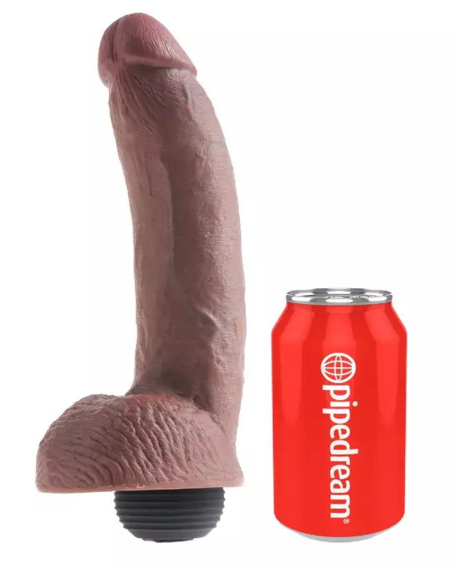 King Cock 9 pouces Squirting avec testicules réaliste, dildo éjaculateur, sextoy haut de gamme-2
