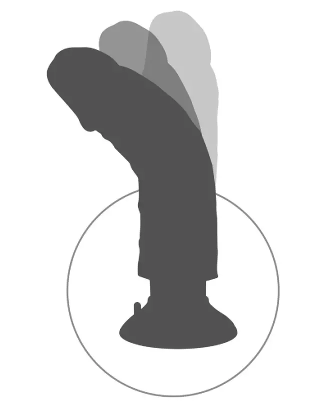Image du KC 7" Vibrating Cock Light de King Cock, sextoy réaliste vibrant-7
