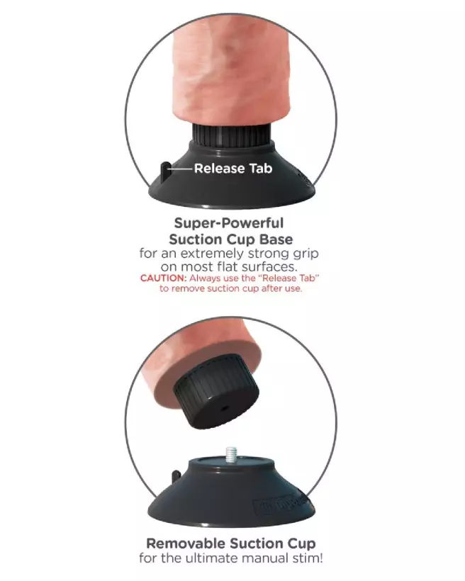 King Cock sextoy réaliste KC 8 Vibrating Cock Light-6