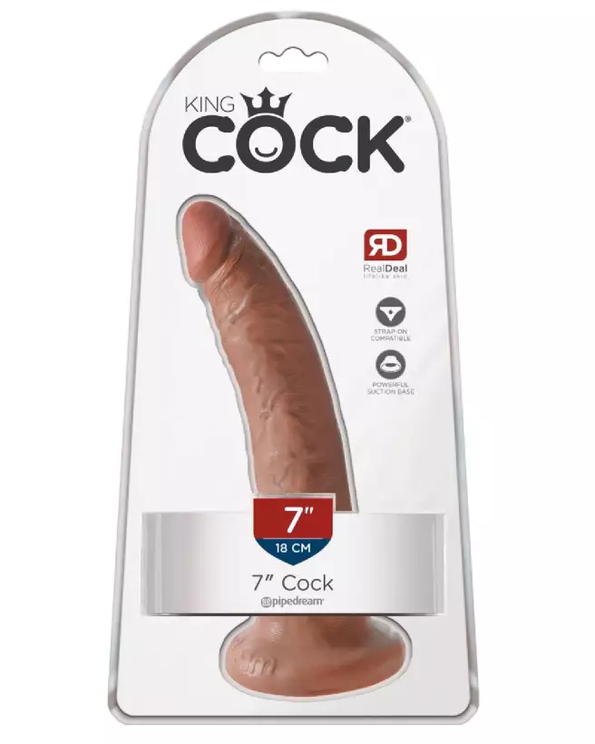 Image du King Cock 7" Cock Tan, sextoy réaliste haute qualité-1