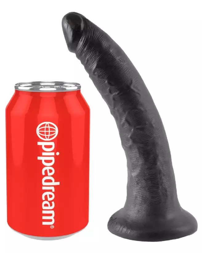 Image du King Cock 7" Cock Dark, sextoy réaliste noir de haute qualité-2