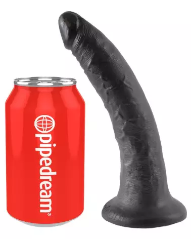 Image du King Cock 7" Cock Dark, sextoy réaliste noir de haute qualité-2