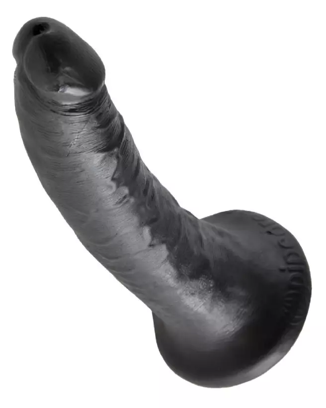 Image du King Cock 7" Cock Dark, sextoy réaliste noir de haute qualité-4