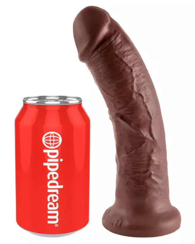 Image du King Cock 8 pouces Cock Brown, dildo réaliste brun-2