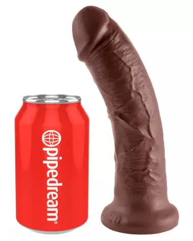 Image du King Cock 8 pouces Cock Brown, dildo réaliste brun-2