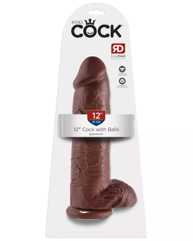 Image du King Cock 12 Cock w Balls Bro, sextoy réaliste haute qualité-1