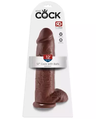Image du King Cock 12 Cock w Balls Bro, sextoy réaliste haute qualité-1