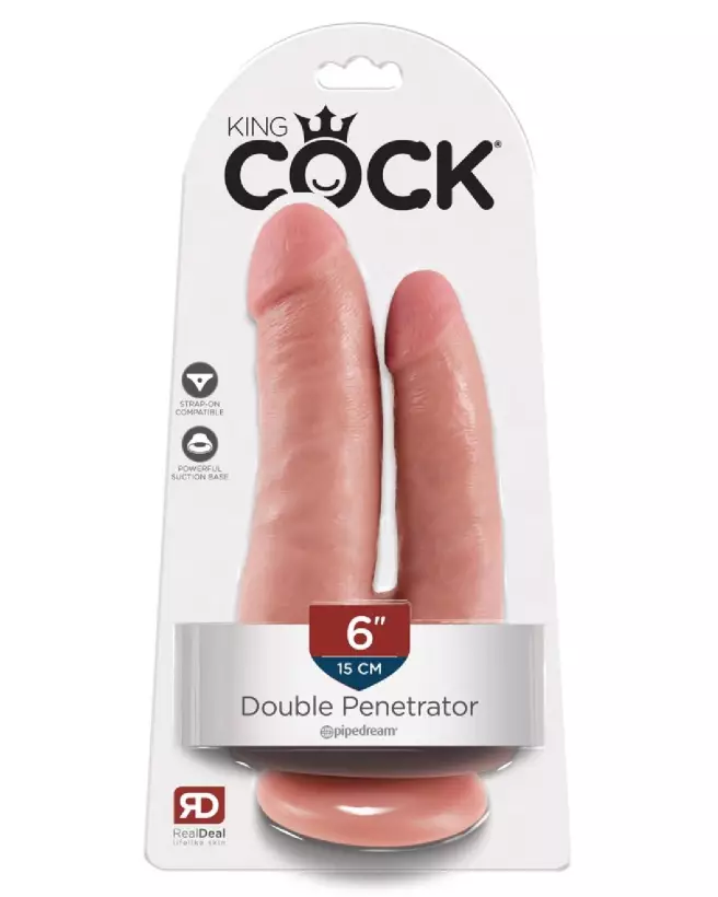 Image King Cock Double Penetrator - Sextoy Réaliste pour Double Pénétration-1
