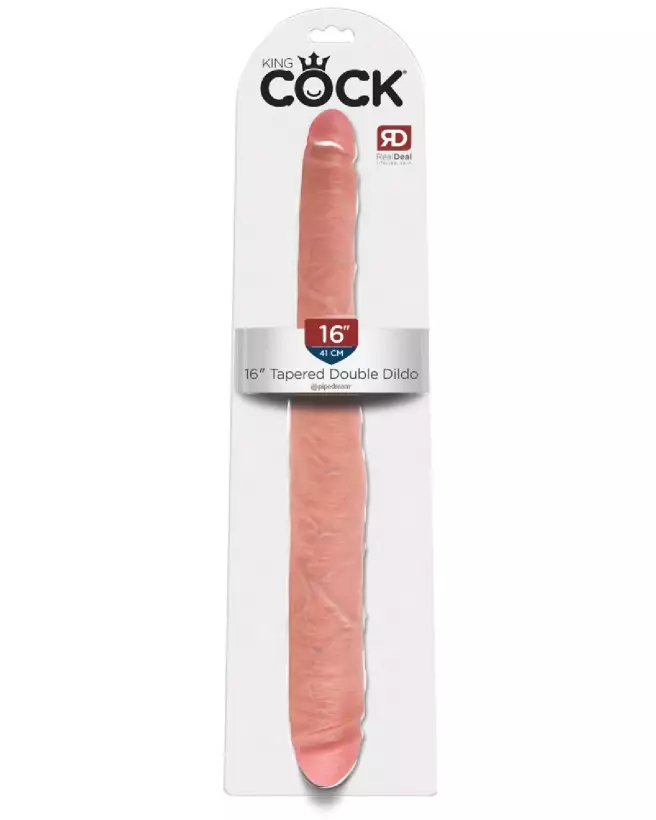 Image du KC 16" Tapered Double Dildo Li de King Cock, double dong réaliste et flexible-1