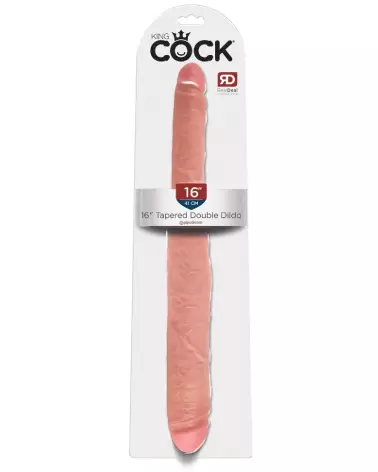 Image du KC 16" Tapered Double Dildo Li de King Cock, double dong réaliste et flexible-1