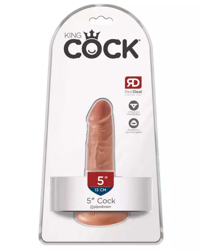 Image du King Cock 5" Cock Tan, sextoy réaliste haute qualité-1