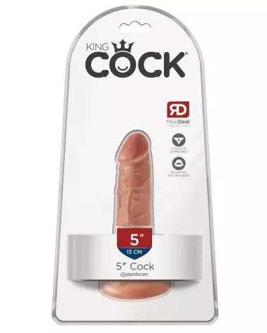 Image du King Cock 5" Cock Tan, sextoy réaliste haute qualité-1