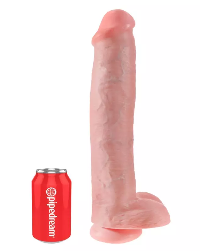 Image King Cock 15 pouces réaliste avec testicules - Sextoy de haute qualité-2