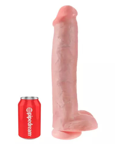 Image King Cock 15 pouces réaliste avec testicules - Sextoy de haute qualité-2