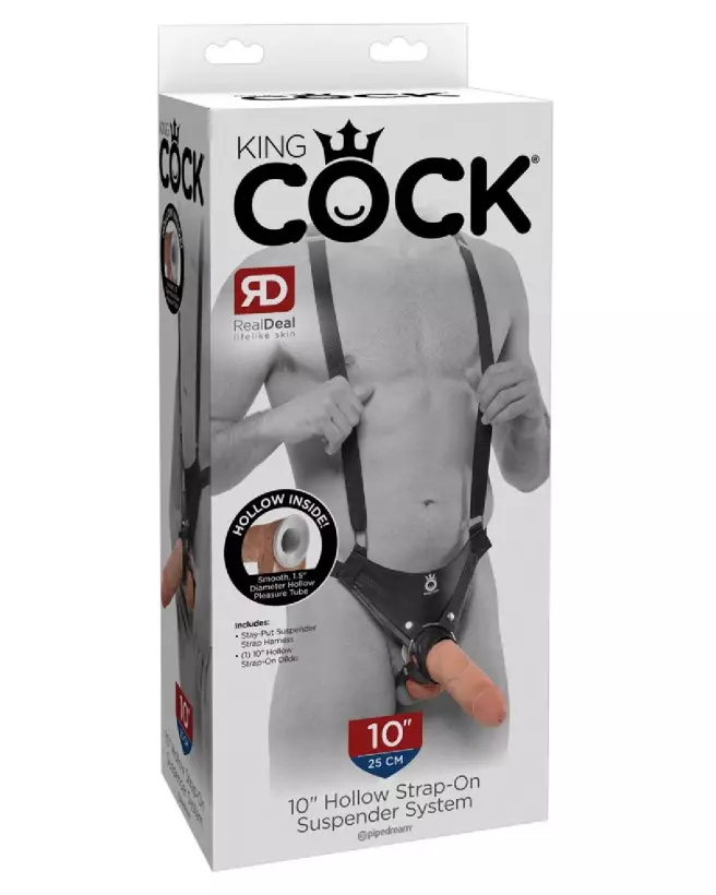 Image du KC 10 Hollow Strap On Suspend de King Cock, sextoy réaliste et confortable-1