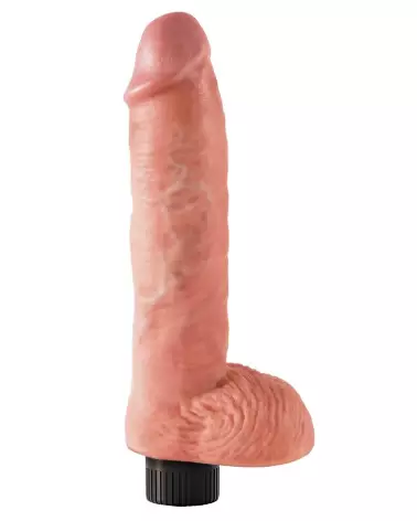 Image King Cock 10-inch Vibrant avec Testicules - Sextoy Réaliste Haut de Gamme-3