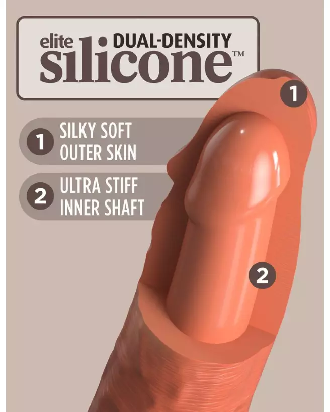 Image du KCE 6 Dual Density Cock Tan par King Cock Elite, sextoy réaliste haut de gamme-4