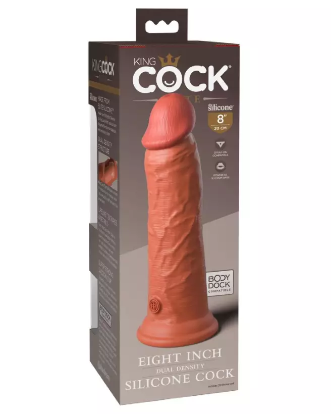 KCE 8 Dual Density Cock Tan par King Cock Elite, sextoy réaliste de haute qualité-5
