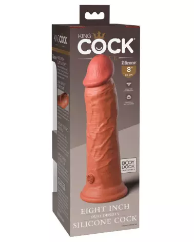 KCE 8 Dual Density Cock Tan par King Cock Elite, sextoy réaliste de haute qualité-5
