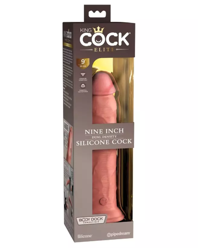 King Cock Elite KCE 9 Dual Density, Sextoy Réaliste Haut de Gamme-1