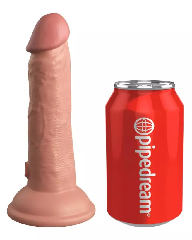 Image du King Cock Elite KCE 6 DD Vibrating Cock Light, sextoy réaliste haut de gamme-2