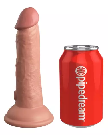 Image du King Cock Elite KCE 6 DD Vibrating Cock Light, sextoy réaliste haut de gamme-2