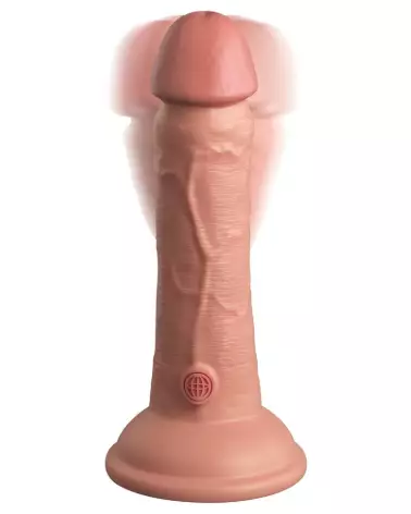 Image du King Cock Elite KCE 6 DD Vibrating Cock Light, sextoy réaliste haut de gamme-3
