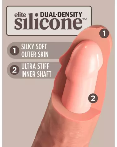 Image du KCE 7 DD Vibrating Cock RC Lig de King Cock Elite, sextoy réaliste avec télécommande-4