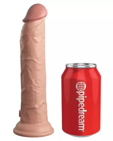 Image du KCE 9 DD Vibrating Cock RC Lig par King Cock Elite, sextoy réaliste avec télécommande-2