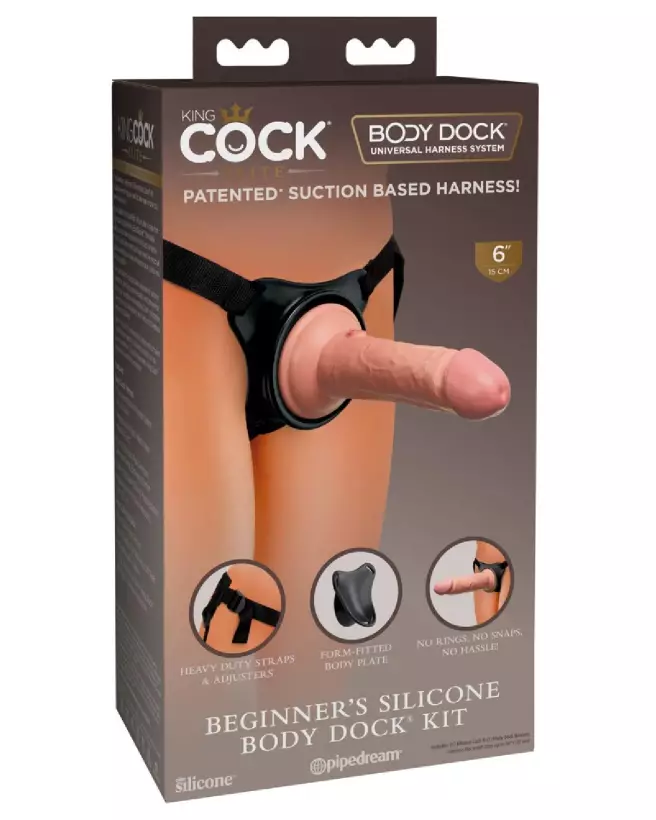 Image du gode ceinture King Cock Elite, réaliste et haut de gamme-1