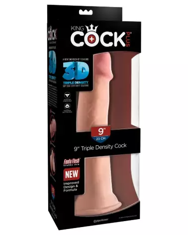 Image du King Cock Plus 9 Triple Density Cock, sextoy réaliste en silicone premium-1