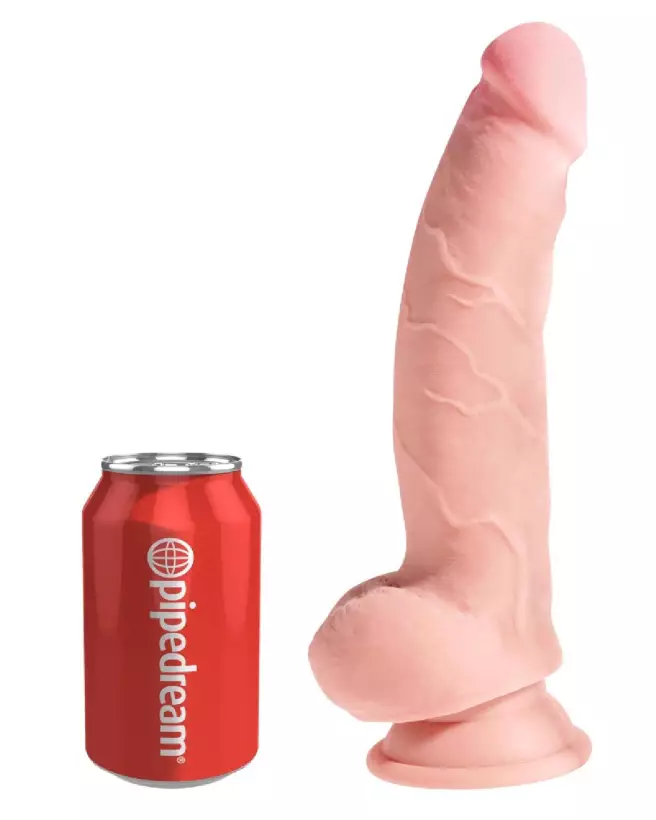 King Cock Plus 8 TD Fat Cock with Balls sextoy réaliste avec détails précis-2