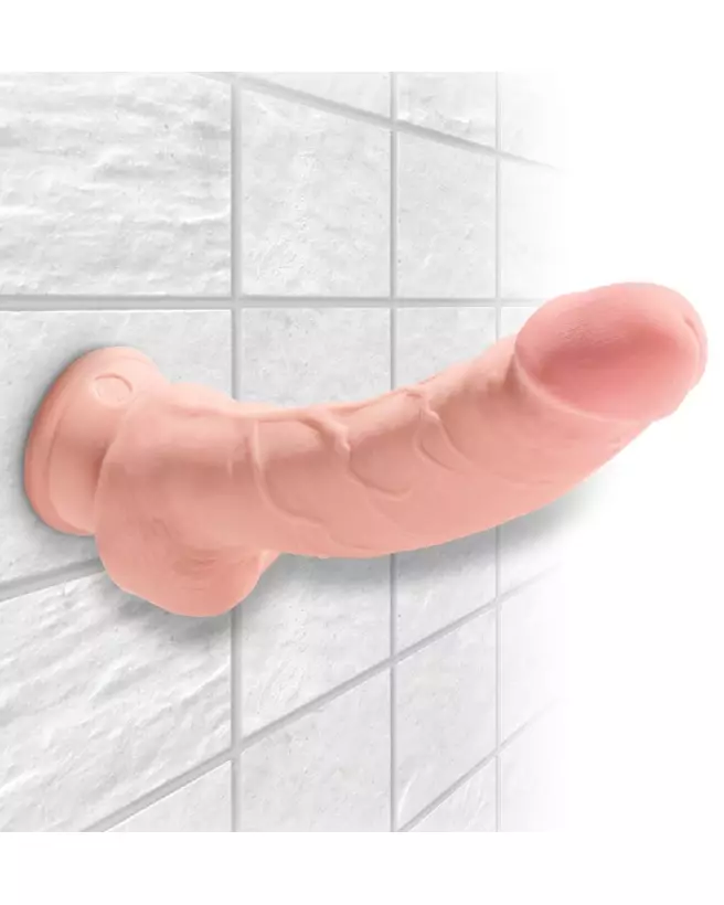 King Cock Plus 8 TD Fat Cock with Balls sextoy réaliste avec détails précis-4