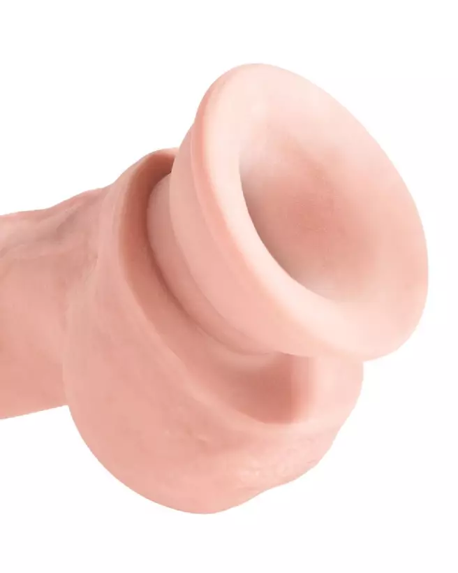 King Cock Plus 8 TD Fat Cock with Balls sextoy réaliste avec détails précis-5