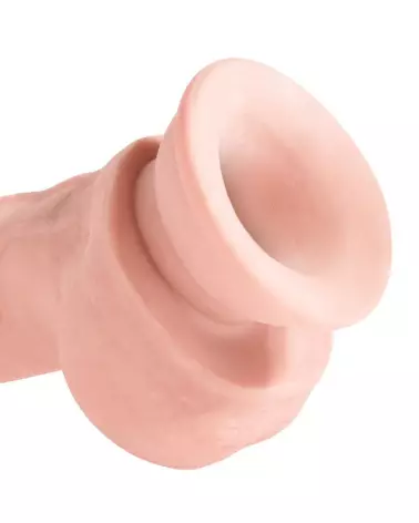 King Cock Plus 8 TD Fat Cock with Balls sextoy réaliste avec détails précis-5