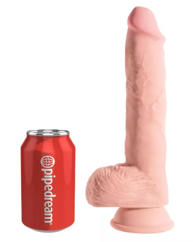 Image du KCP 10 TD Fat Cock with Balls de King Cock Plus, sextoy réaliste et détaillé-2