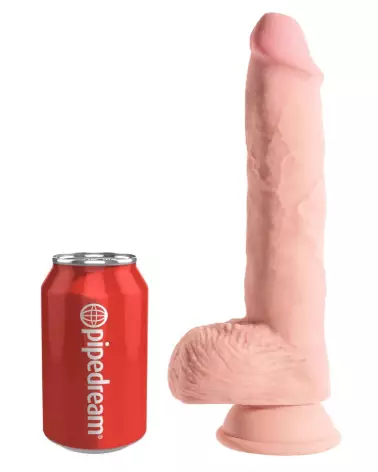 Image du KCP 10 TD Fat Cock with Balls de King Cock Plus, sextoy réaliste et détaillé-2