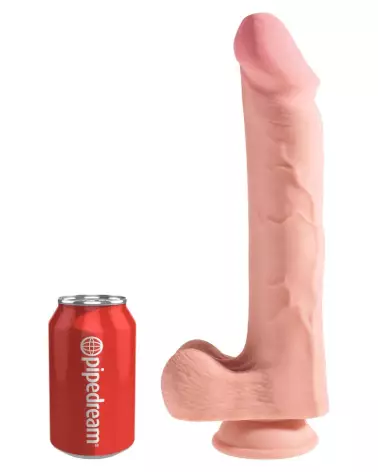 Gode réaliste King Cock Plus avec testicules et ventouse-2