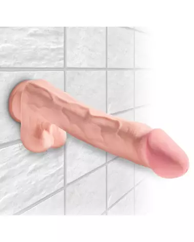 Gode réaliste King Cock Plus avec testicules et ventouse-4