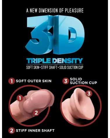 Gode réaliste King Cock Plus avec testicules et ventouse-7
