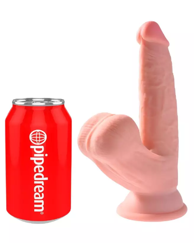 Image du sextoy réaliste King Cock Plus 6in. TDC avec balançoire de boules-2