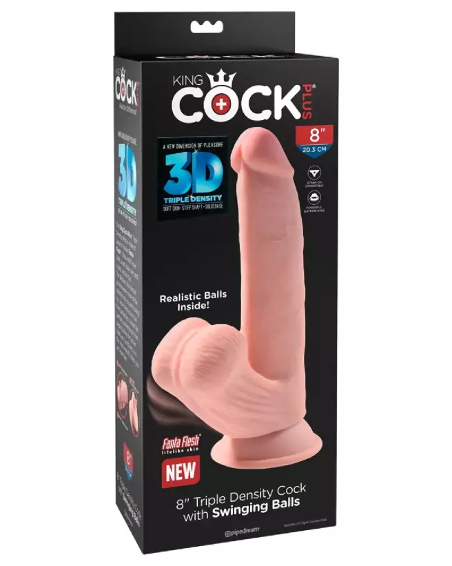 Image KCP 8 TDC w Swinging Balls de King Cock Plus, sextoy réaliste haut de gamme-1