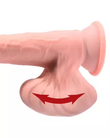 King Cock Plus 9in TDC avec balles oscillantes - Sextoy Réaliste-4