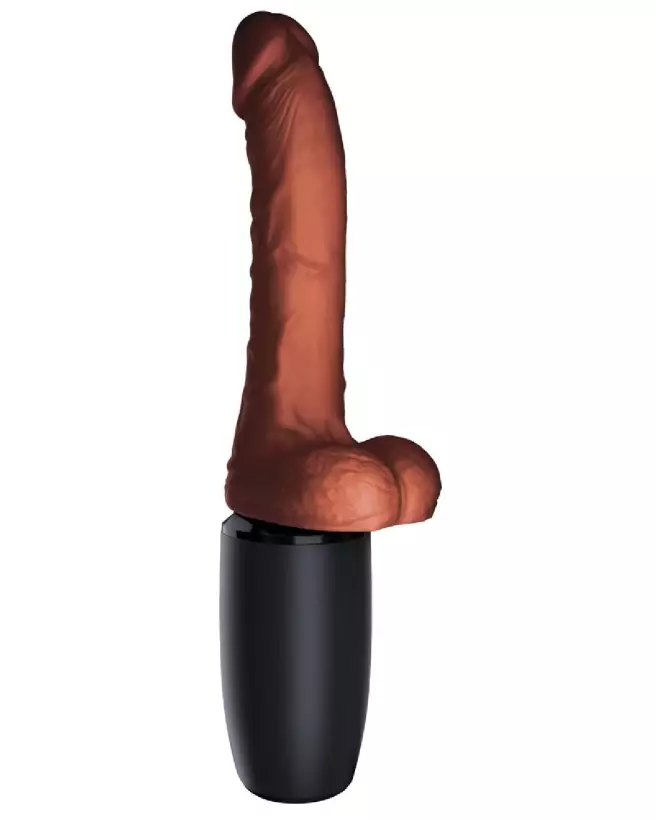 Image du KCP 7.5 Thrusting w Balls Brow par King Cock Plus, sextoy réaliste haut de gamme-2