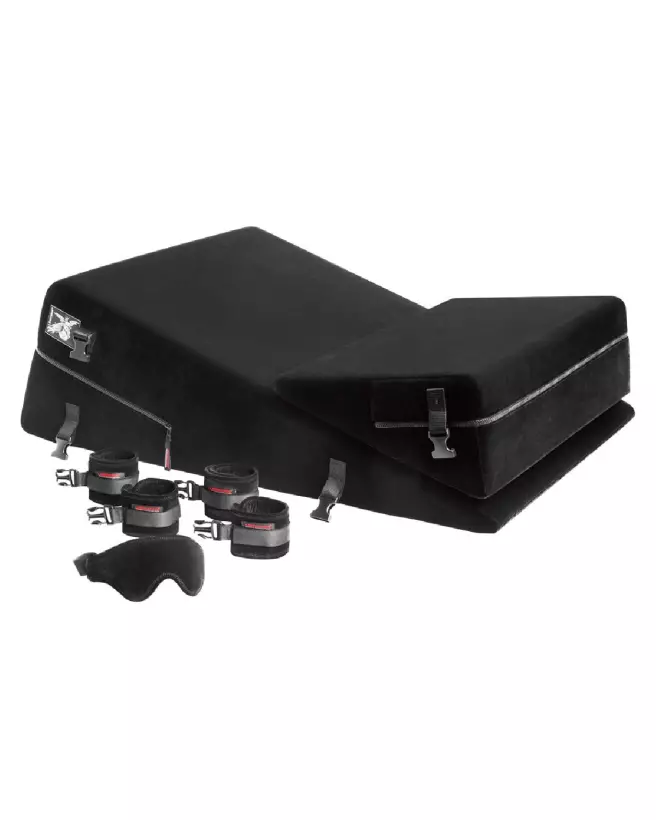 Liberator Wedge Ramp Black Label avec menottes, meuble érotique innovant-2