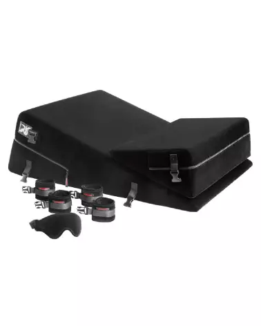Liberator Wedge Ramp Black Label avec menottes, meuble érotique innovant-2