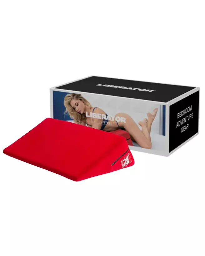 Image du coussin érotique Wedge Red de Liberator pour confort et plaisir intensifié-1