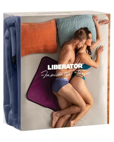 Fascinator Throw Mini Indigo de Liberator, accessoire de meuble élégant et moderne-1