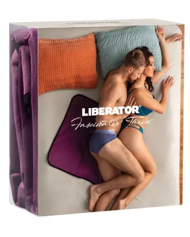 Fascinator Throw Mini Purple coussin décoratif Liberator pour intérieur moderne-1